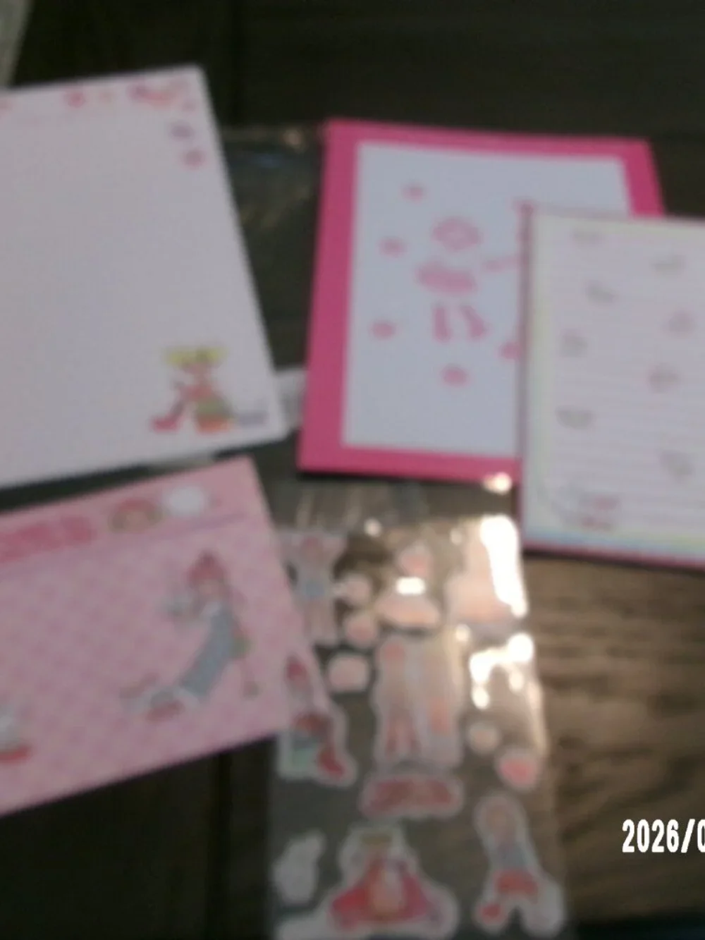 San-X Super Cutie Girls Rush stationery set from Japan New Quantity in listing